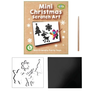120 x Mini Eco Christmas Scratch Art Sets