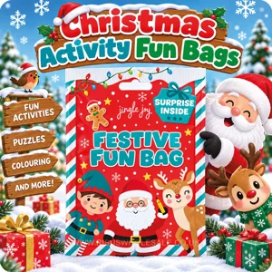 24 x Christmas Activity Fun Bags