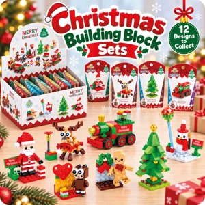 12 x Christmas Buidling Blocks Kits