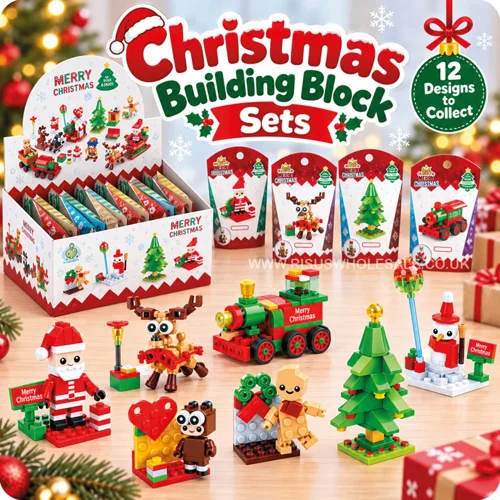 12 x Christmas Buidling Blocks Kits