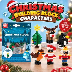36 x Christmas Building Block Characters