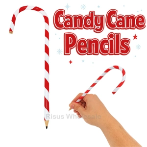 24 x Candy Cane Christmas Pencils