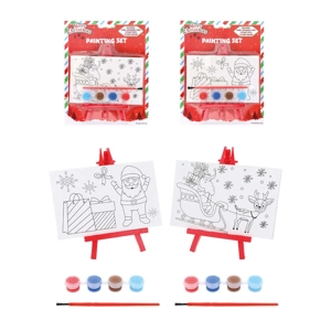12 x Christmas Canvas Painting Sets