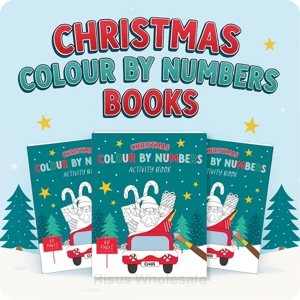 24 x Christmas Colour By Numbers Books