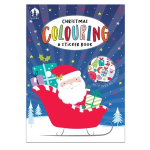 6 x Christmas Colouring & Sticker Books