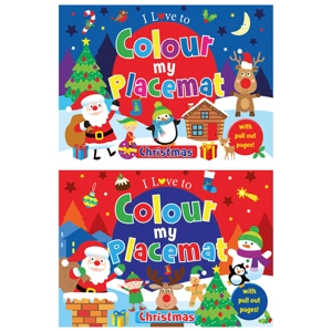 12 x Christmas Colour My Placemat Books