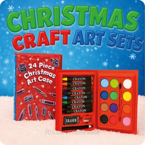24 x Christmas Craft Art Cases 24pc