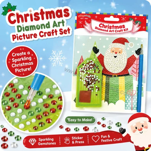 12 x Christmas Diamond Art Pictures