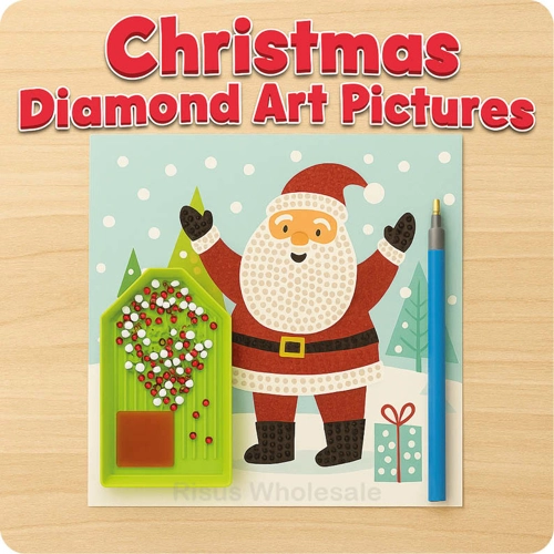 12 x Christmas Diamond Art Pictures