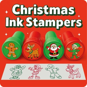 120 x Christmas Ink Stampers