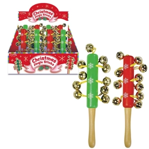 8 x Wooden Christmas Jingle Sticks