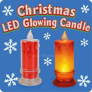 12 x Christmas LED Glowing Candles