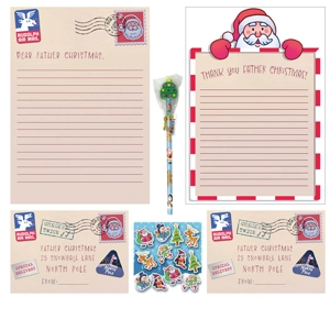 12 x Letter To Father Christmas Writing Sets