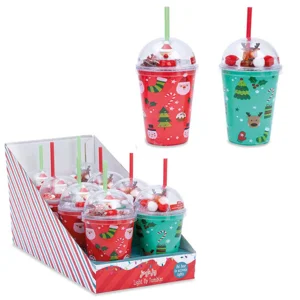 8 x Christmas Light Up Cold Drinks Cups
