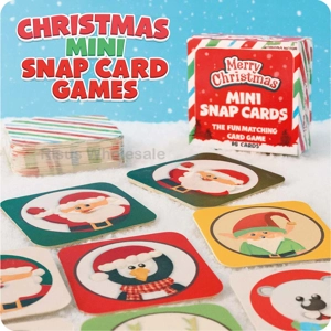 64 x Christmas Mini Snap Card Games