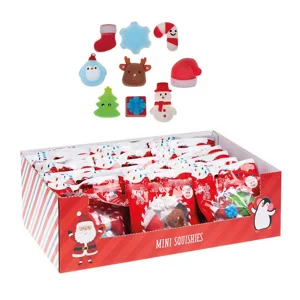 48 x Packs of 3 Mini Christmas Squishies