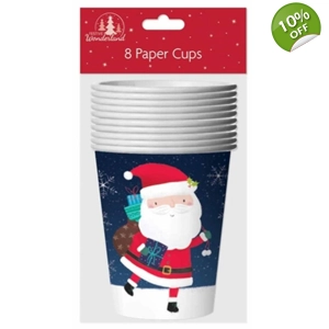 12 x Christmas Paper Cups 8pk