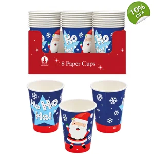 12 x Christmas Paper Cups 8pk