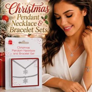 24 x Christmas Pendant Necklace & Bracelet Sets