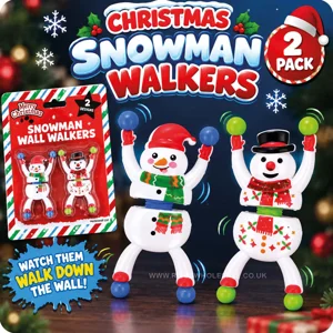 12 x Christmas Snowman Wal Walkers 2pk