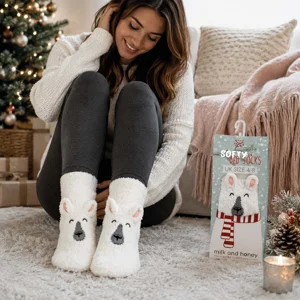 30 x Christmas Softy Slipper Socks