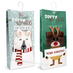 30 x Christmas Softy Slipper Socks
