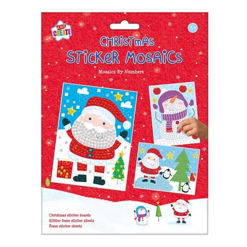 12 x Christmas Sticker Mosaics