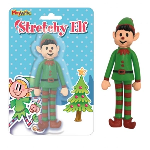 12 x Christmas Stretchy Elf Toys