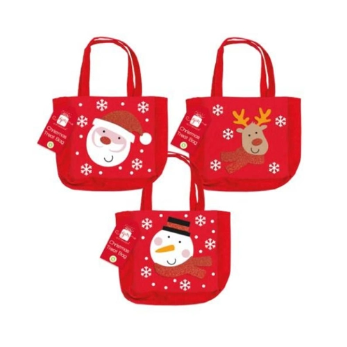 12 x Felt Christmas Treat Bags