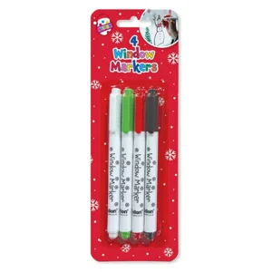 12 x Christmas Window Chalk Markers 4pk