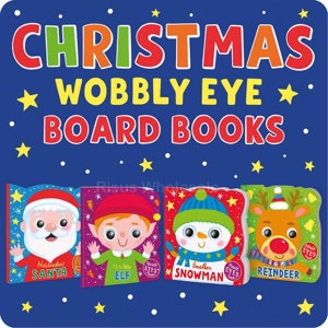 24 x Christmas Wobbly Eye Board Books