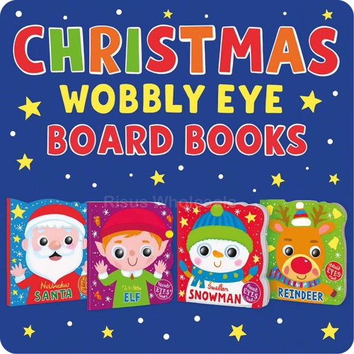 24 x Christmas Wobbly Eye Board Books
