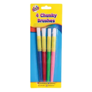 12 x Chunky Paint Brushes 4pk