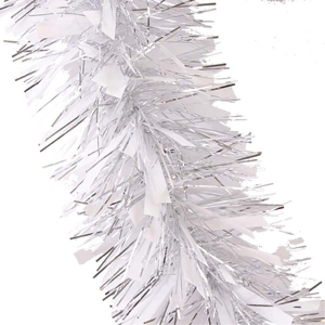 12 x Chunky White Tinsel 2m