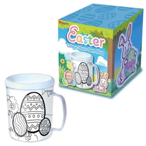 12 x Colour Your Own Easter Mugs