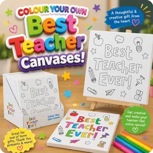 12 x CYO Best Teacher Ever Canvases