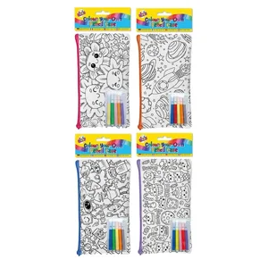12 x Colour Your Own Pencil Cases