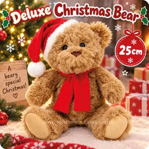 6 x Deluxe Christmas Bears 25cm
