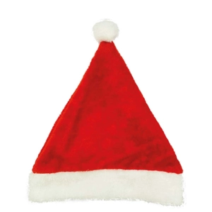 12 X Deluxe Velvet Christmas Santa Hats