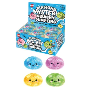 12 x  Squishy Diamond Mystery Dumplings 8.5cm