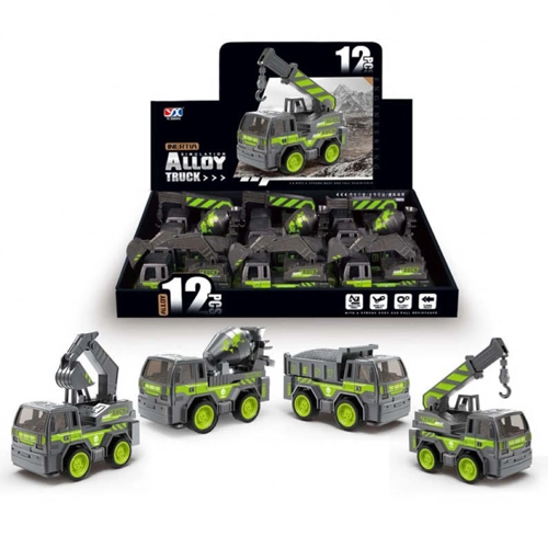 12 x Diecast Construction Trucks