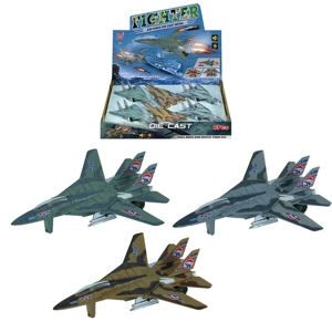 6 x Diecast Light & Sound Fighter Planes