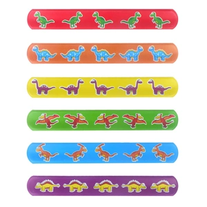 120 x Dinosaur Snap Bracelets
