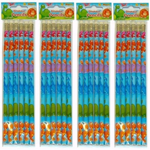 24 x Dinosaur Pencils 6pk