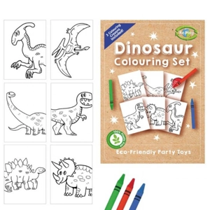 60 x Eco Dinosaur A6 Colouring Sets