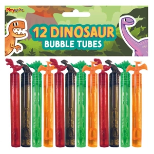 12 x Dinosaur Bubble Tubes 12pk
