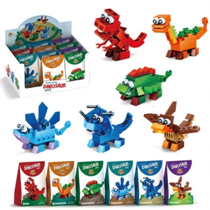 12 x Dinosaur Building Brick Kits