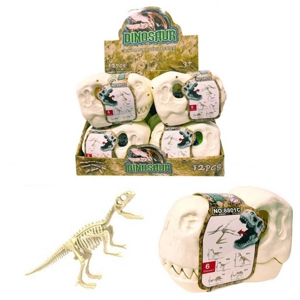 6 x Dinosaur Skull Carry Case Playsets