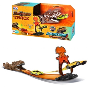 6 x Dinosaur Car Launcher Tracks