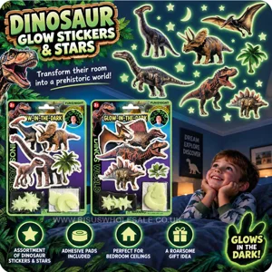 24 x Dinosaur Glow Pictures & Stars